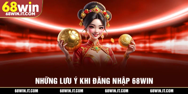 Những lưu ý khi đăng nhập 68WIN